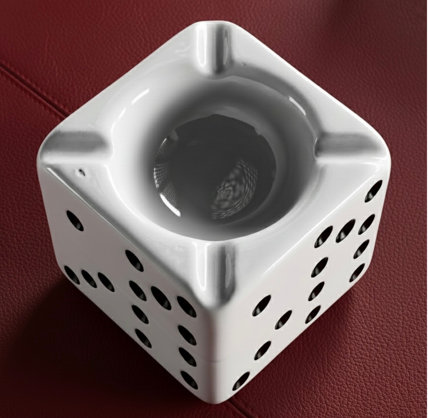 THE PORCELAIN DICE – ARTISANAL ASHTRAY